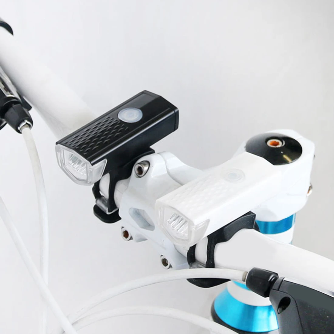 

300LM Rechargeable USB LED Bicycle Bike Flashlight Lamp Front Bicycle Cycling Light Headlight