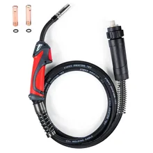 Перезагрузка сварочный пистолет MIG фонарь 150A Binzel Тип CO2 MB15 MIG сварочный аппарат с евро разъемом 10 футов 3 м кабель для MIG MAG сварочный аппарат