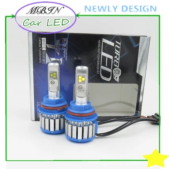 

MBIN High bright Dual beam 9004/9007/HB1/HB5 4000LM 40W T1 Led headlight 6000k 12-24v fog Bulb Driving lamp waterproof