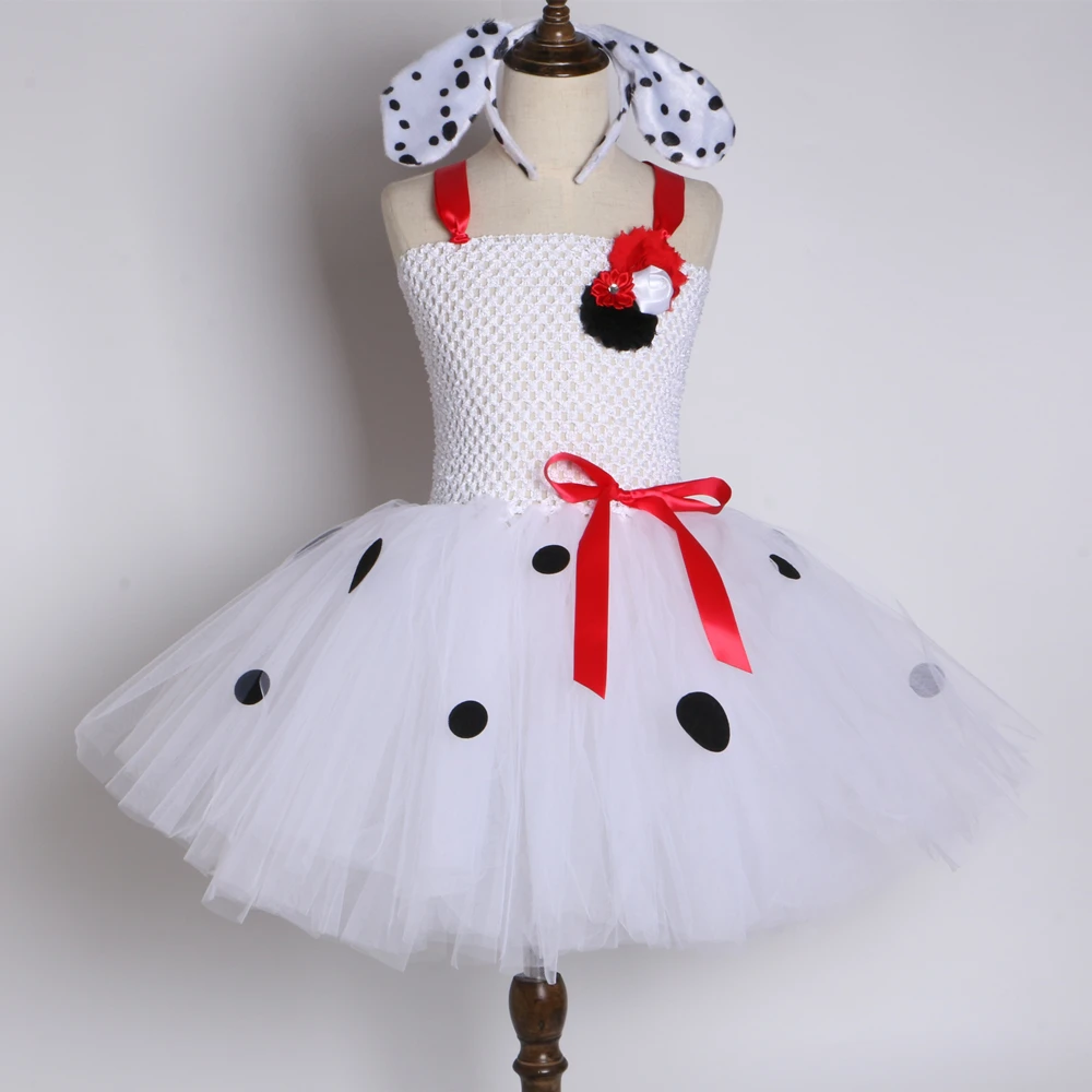 Kids Dog Fancy Dress Up Halloween Costume Dalmation Dalmatian