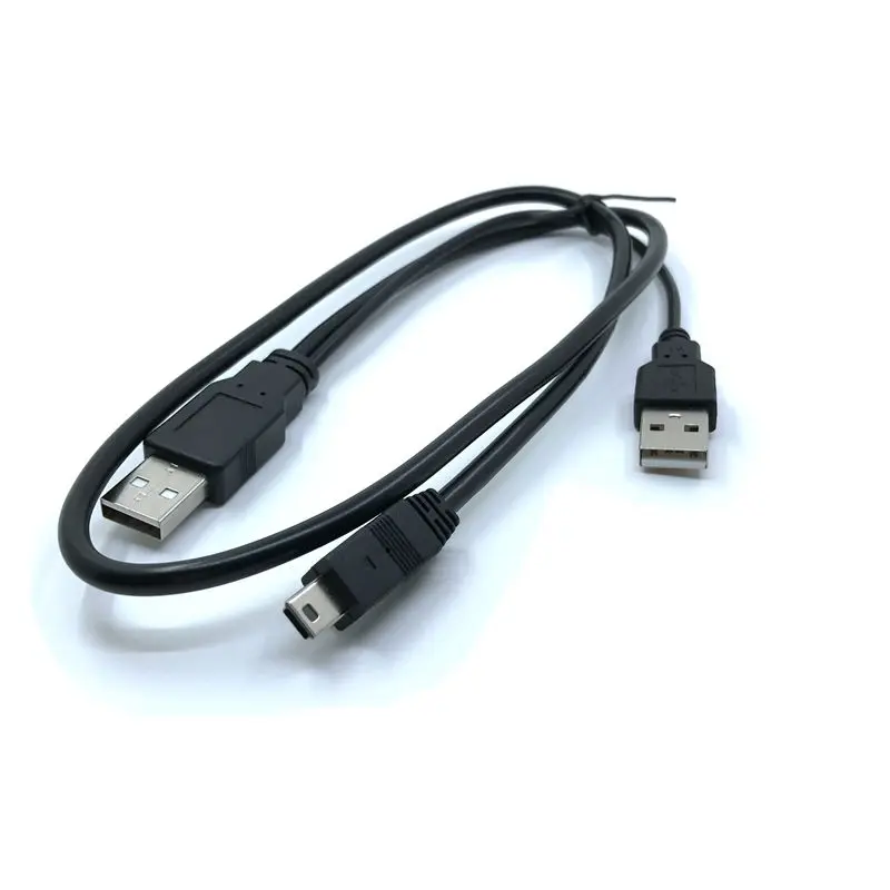0 7 м USB 2 5 два типа папа мини Pin Y образный кабель для дюймового мобильного жесткого