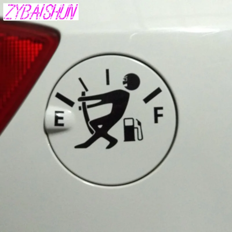 Out of Gas Funny Car Sticker Decal 12.7cm x 9.2cm High Gas Consumption