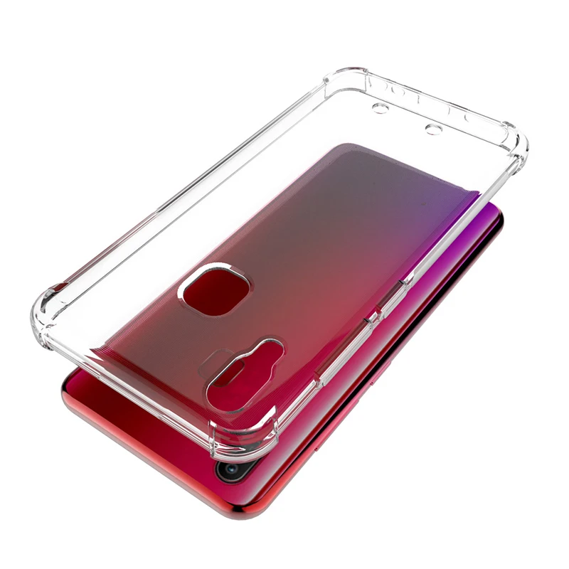 Прозрачный Кристальный силиконовый чехол для Vivo V11i Y91 Y91i Y91c Y93 Y93s Y95 ударопрочный