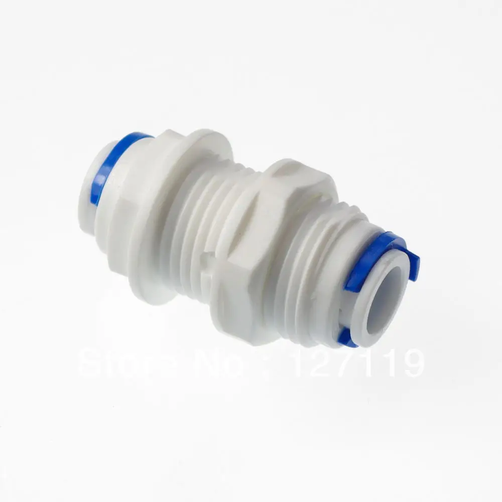 3PCS 3/8" OD Tube RO Water Equal Straight Bulkhead Fittings Quick