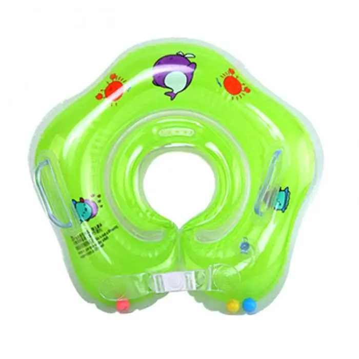 Горячие детские кольца для плавания с двойным декором Безопасности плавающий ПВХ надувной матрас для бассейна с ручкой MCK99