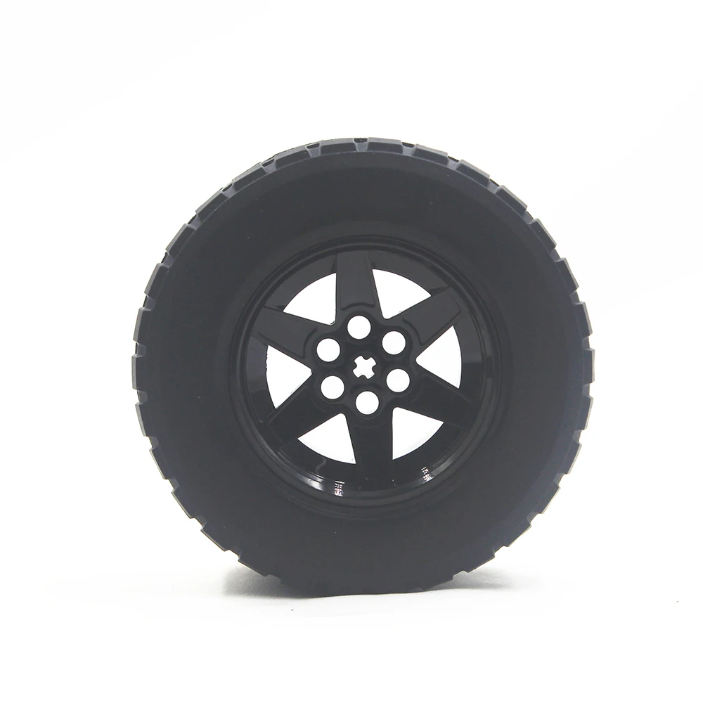 MOC Technical Parts 1pcs TYRE TYRE DIA 94,3 X 38 & RIM DIA 56 X 34 compatible with major brand for kids boys toy T94.3