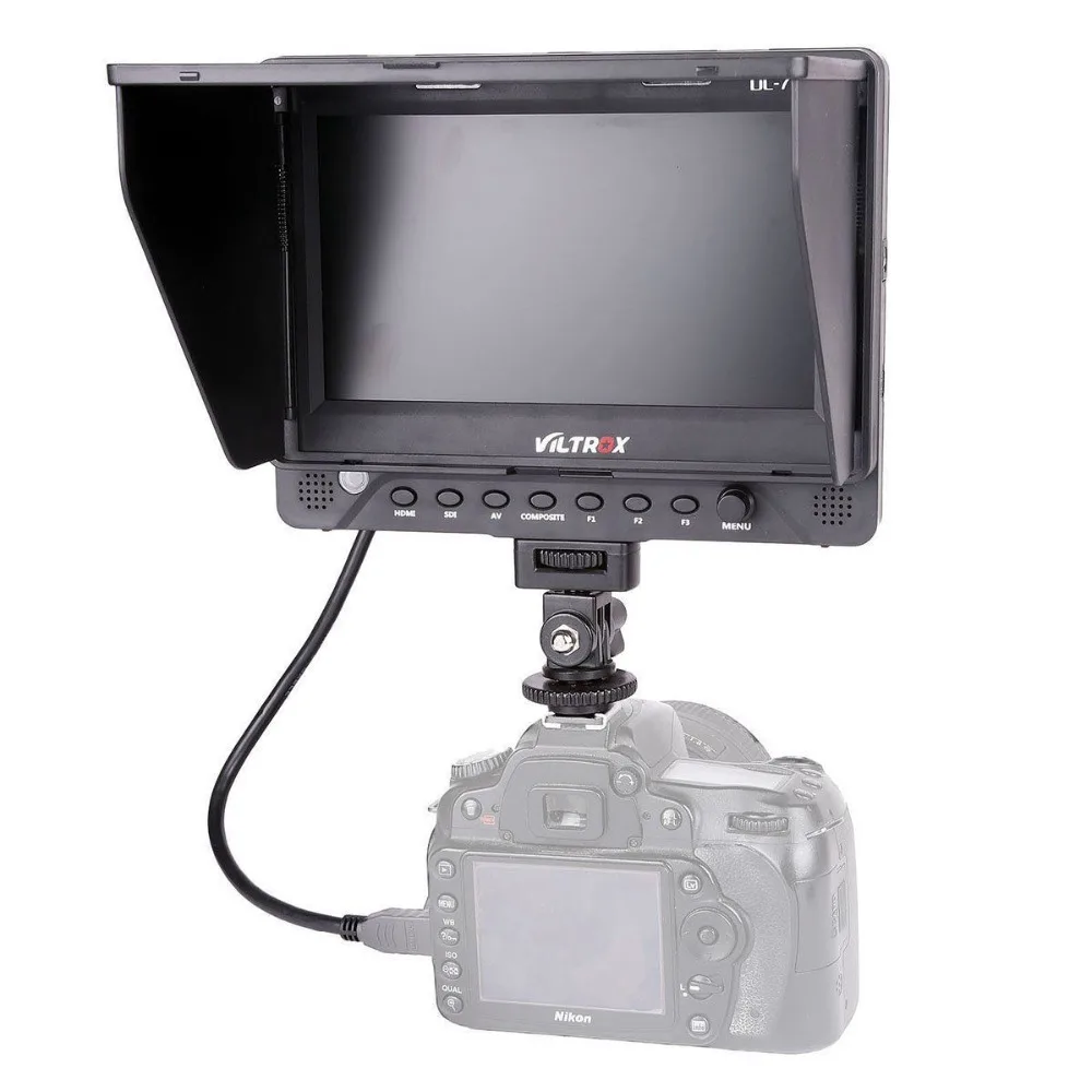 

7'' Viltrox DC-70EX HD Clip-on HDMI/SDI/AV Input Output Camera Video LCD Monitor Display for Canon Nikon Pentax Olympus ...DSLR