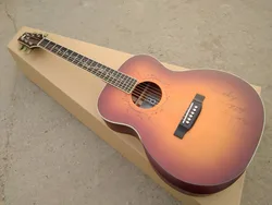 free shipping OM guitar Byron Custom Series solid wood satin finishing acoustic electric guitar free shipping OM guitar Byron Custom Series solid wood satin finishing acoustic electric guitar
