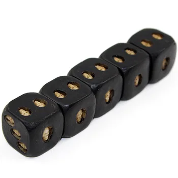 

5Pcs/set Black Resin Skull Dice Grinning Skull Deluxe Devil Game Gambling Dice Gambling Board Game Tool