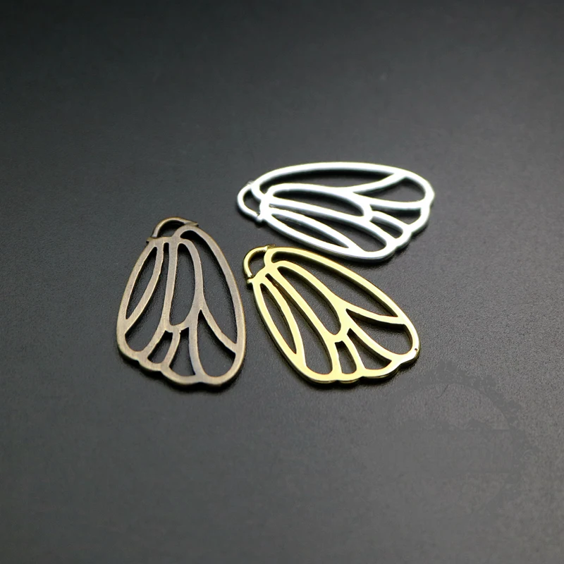 16x26 мм серебро, золото, бронза цвет филигранная бабочка крыло DIY Мода женщин Подвеска Шарм 1850301
