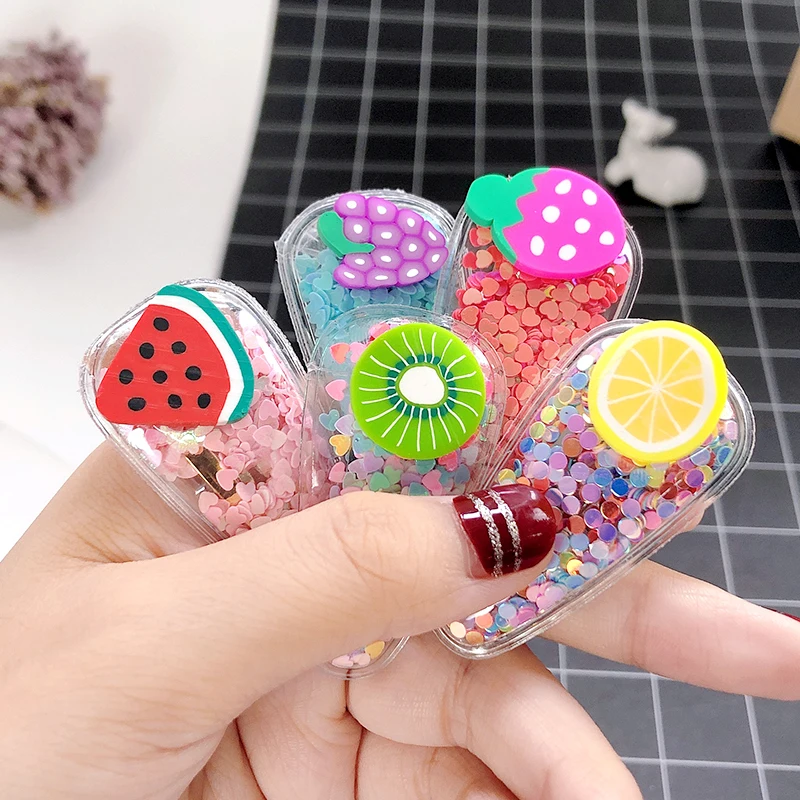 

1PCS New Fashion Headband Ornament Sweet HairpinBarrette Ins Hair Accessories Women Girls Cute Colorful Resin Fruits Hair Clip