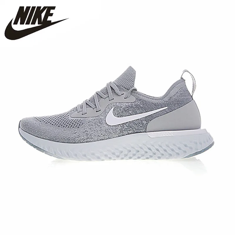 

Nike Epic React Flyknit Women Running Shoes Gray Sneakers Sport Outdoor Breathable AQ0070-600