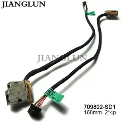 Jianglun 5x Новый DC Мощность Jack с кабелем проводов для HP Pavilion 15-e серии 15-e026 15-e027tx 17-e серии 17-e020us 709802-sd1