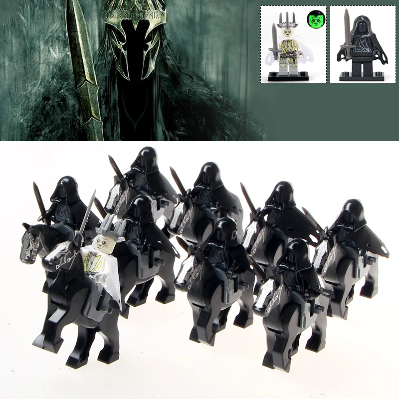 

18pcs/lot Lord of the Rings Ring Witch-king of Angmar Wraith Attack Army Building Block Gifts Children KIDS Toys