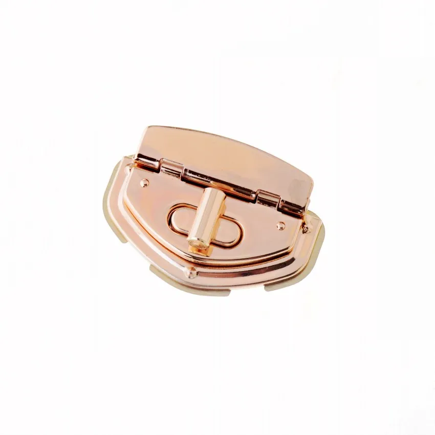 

Free Shipping-5 Sets Rose Gold Color Handbag Bag Accessories Purse Twist Turn Lock 40x57mm J3759