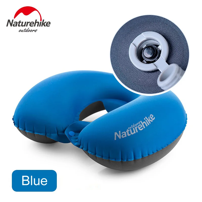 

Naturehike Inflatable Pillow Outdoor Travel Blowing U-Shape Throw Pillow Neck Protection Waist Pillow with Fastener for Camping