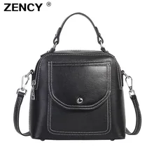 Женская сумка ZENCY из телячьей кожи, натуральная кожа, модный первый слой, коровья кожа, Женская сумочка, Повседневная сумка через плечо, сумка-мессенджер