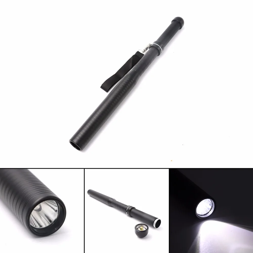 

3 Mode Baseball Bat LED Flashlight 700Lumens Super Bright Baton Torch for Emergency and Self Defense By 18650 Battery