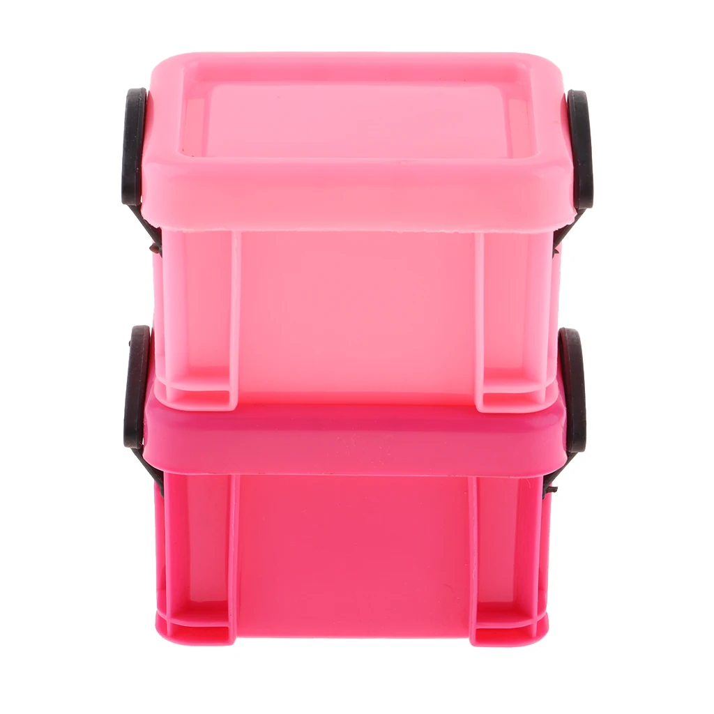 1/6 Candy Color Storage Case for 1/6 Dolls House Furniture Doll Decoration Accessory Kids Pretend Play Toys