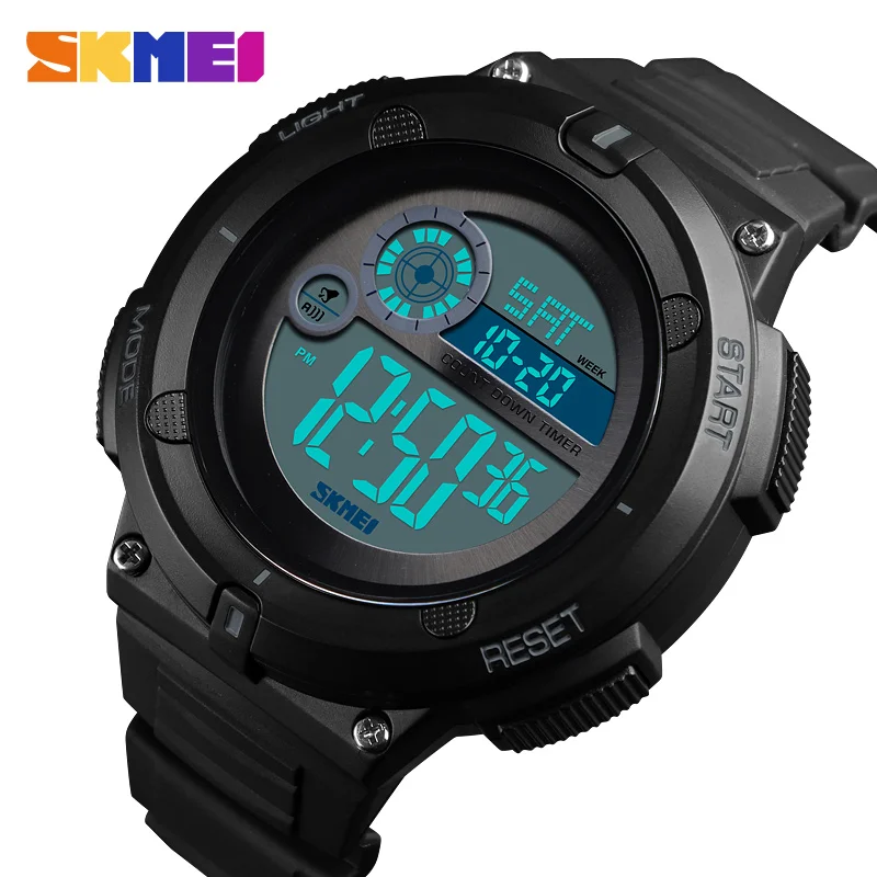 

SKMEI Sport Watch Men Outdoor Sport Digital Waterproof Watches Alarm Clock Luminous Week Display Wristwatch erkek kol saati 1481