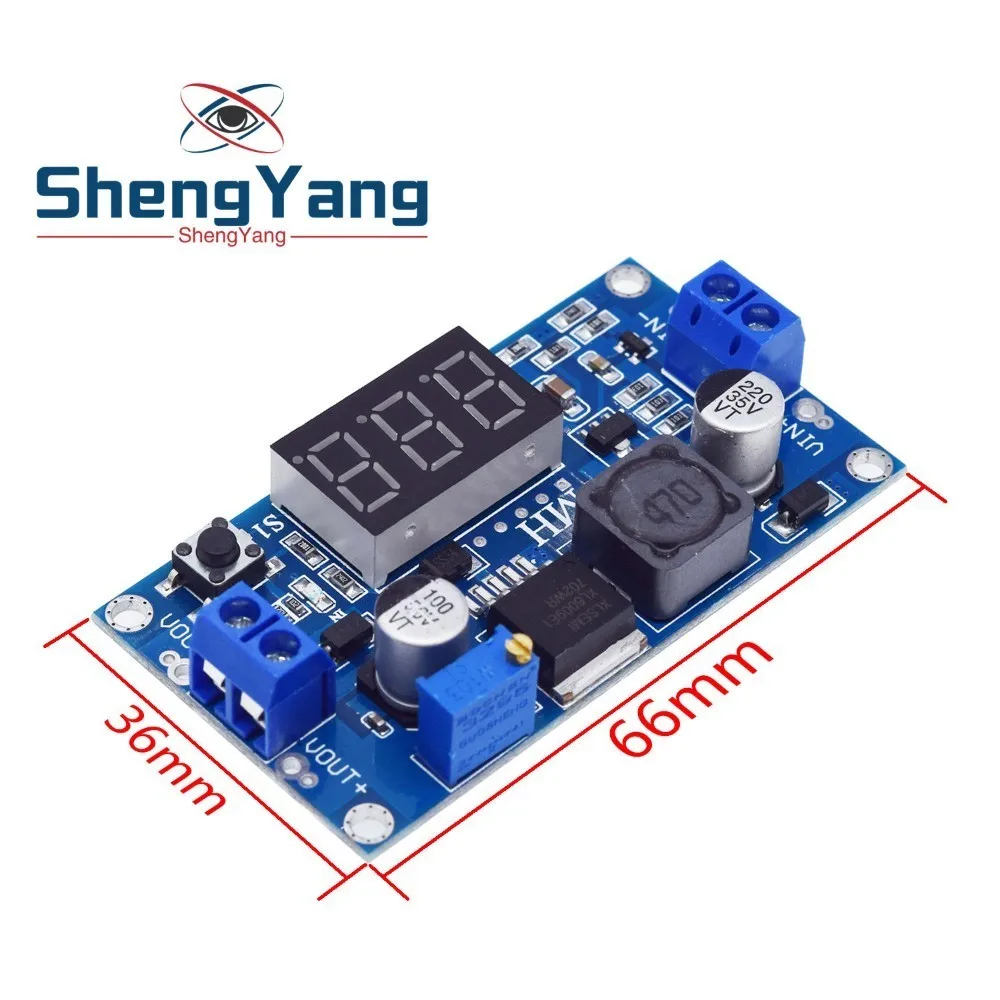 ShengYang 1 шт. повышающий понижающий DC-DC Регулируемый понижающий преобразователь XL6009 модуль питания 20 Вт 5-32 В до 1,2-35 в
