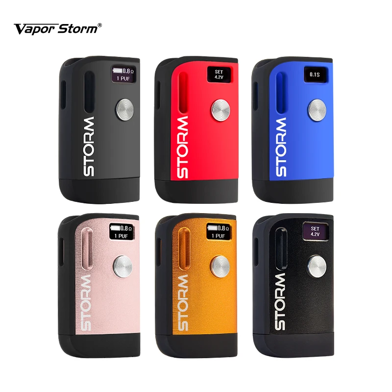 Новейший пар Storm CBD S1 MOD 800mAh Vape mod с 0 49 дюймовым экраном 510 thread E Cigarette box для