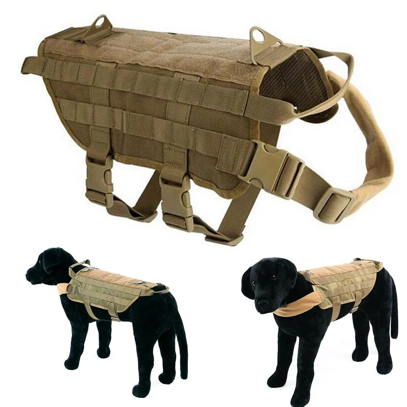 

Military Army Dog Vest K9 Waterproof Tactical Dog Vest Hunting Training Service Dog Harness Molle System Vest
