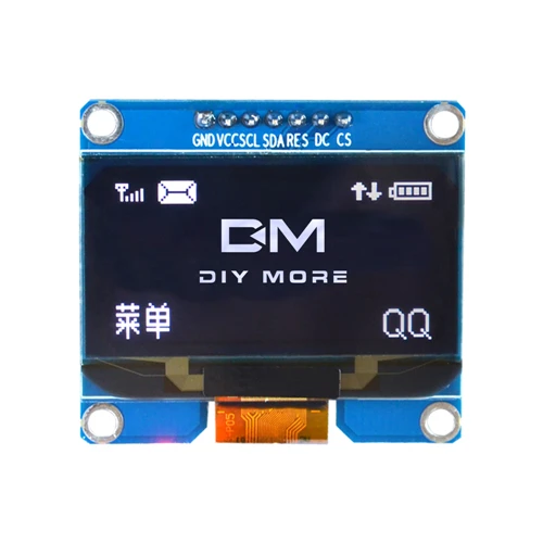 SPD0301 1,54 дюймовый oled-дисплей модуль 7PIN SPI IIC серийная плата с ЖК-экраном GND VCC SCL SDA 1,54 ''для Arduino - Цвет: White