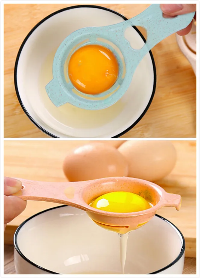1PC Yolk Separator Egg Tool Vitellus Gel Dividers Suction Eggs