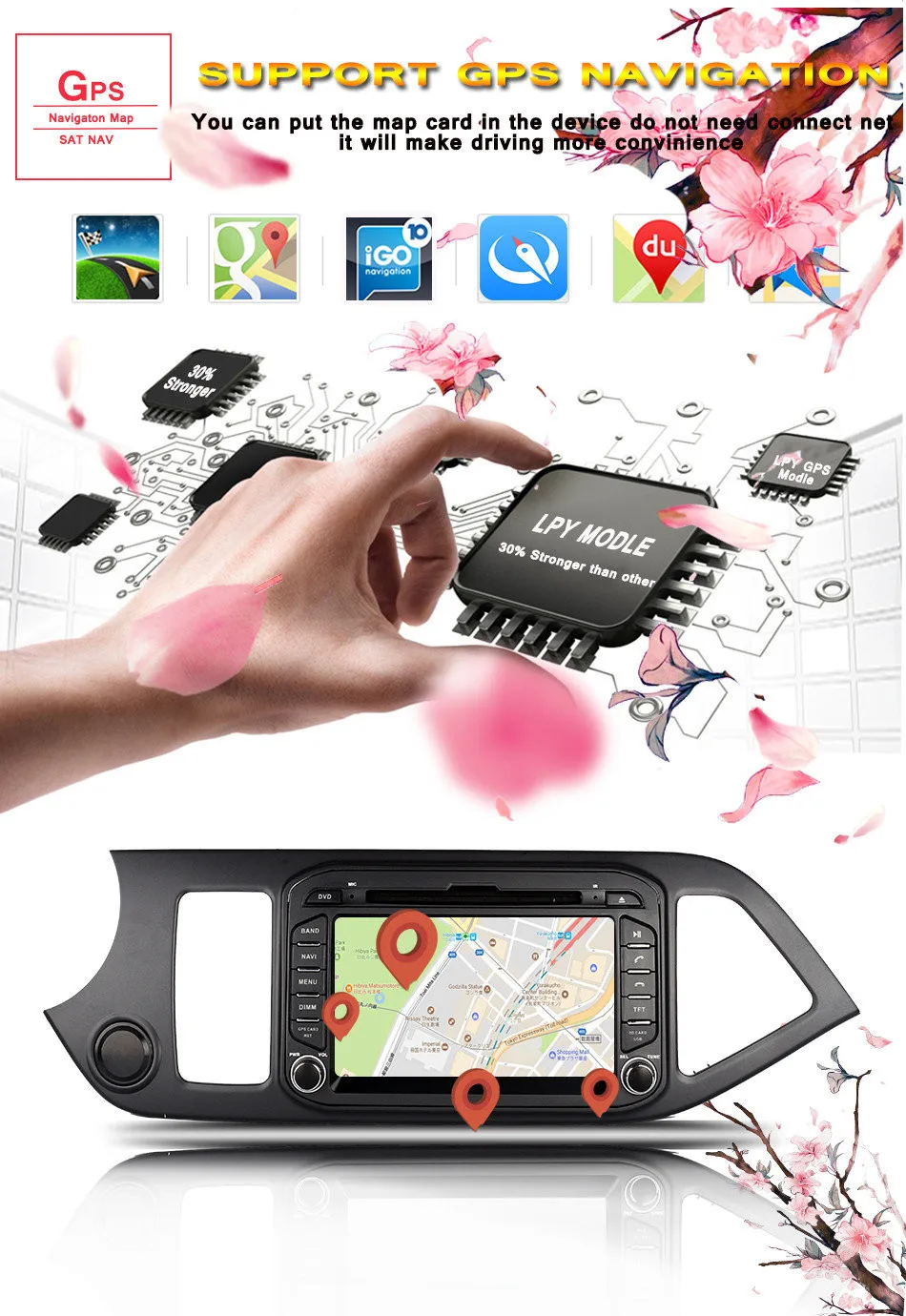 Clearance 4GB RAM 4G WIFI Android 9.0 Octa Core DAB+ RDS Car DVD GPS Radio Player For Kia Picanto Morning 2011-2016 Tape Recorder 6