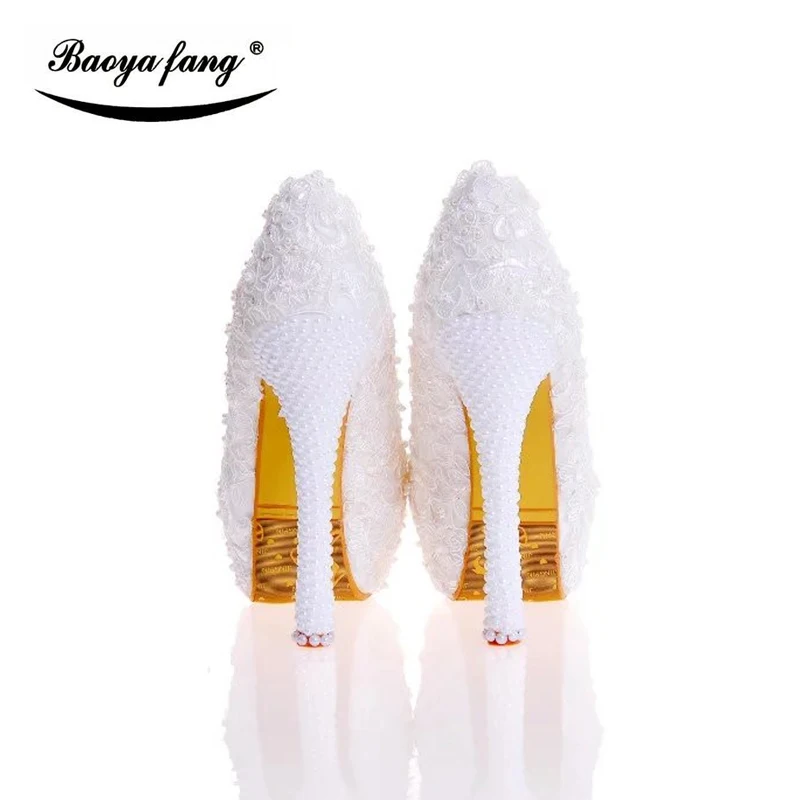Kleid Heels Ankunft Plattform Spitze 2017 Party Frau 14cm 12cm Leder Schuhe Heel Neue High Frauen Echt Einlegesohle Heel Heel Hochzeit Weiß 10cm Z8qdS4wx