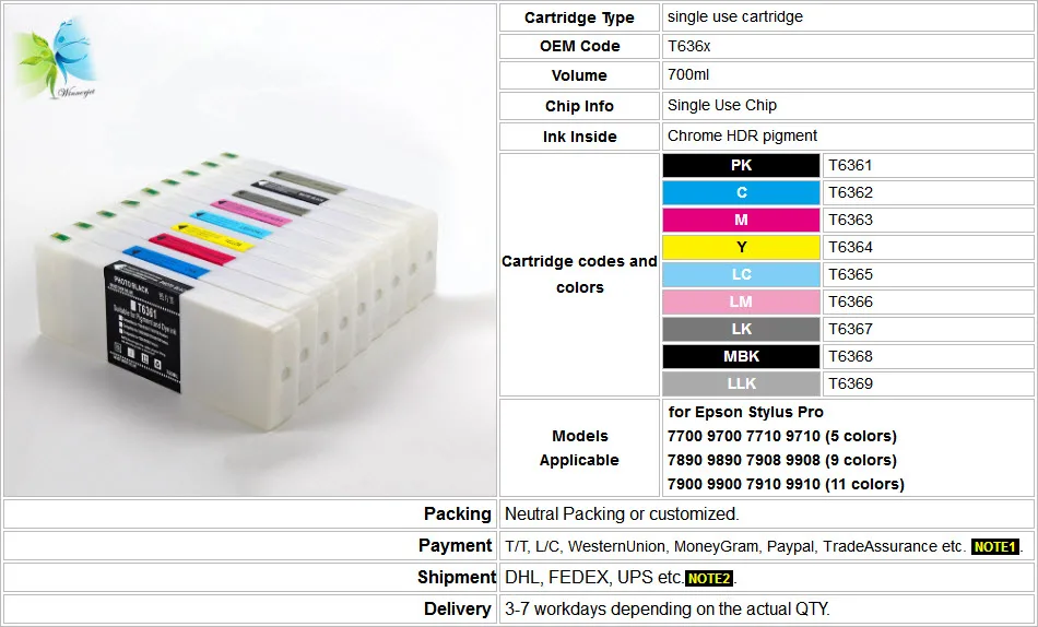 7890 9890 700ml pigment