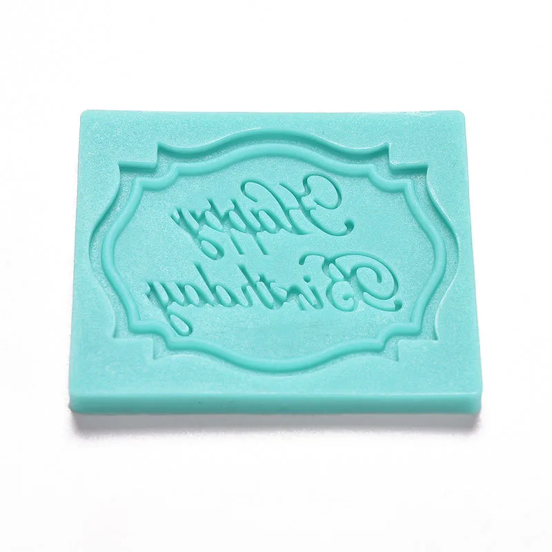 Happy Birthday Silicone 3D  Letters Numers Mold For Ice Jelly Chocolate Mold Birthday Cake Decorating Tool Mould