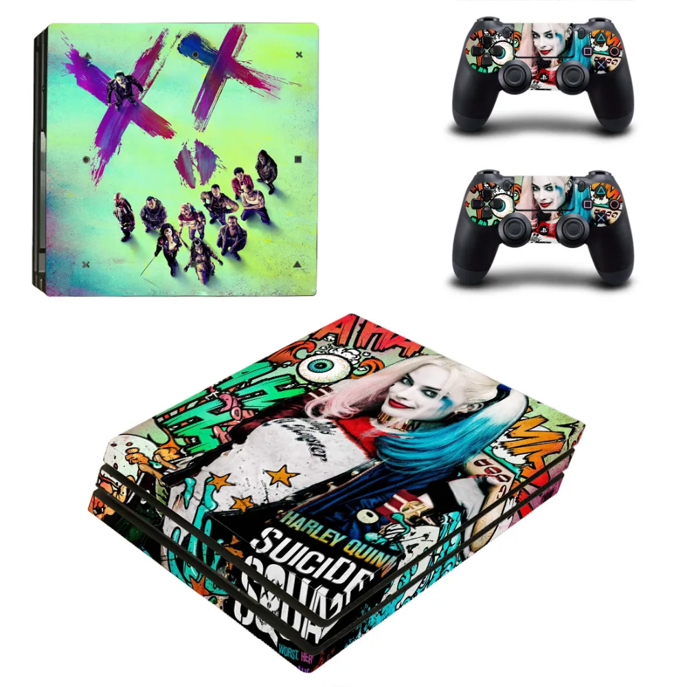 Отряд Самоубийц Harley Quinn PS4 Pro наклейка на кожу для консоли PlayStation 4 и 2 контроллеров