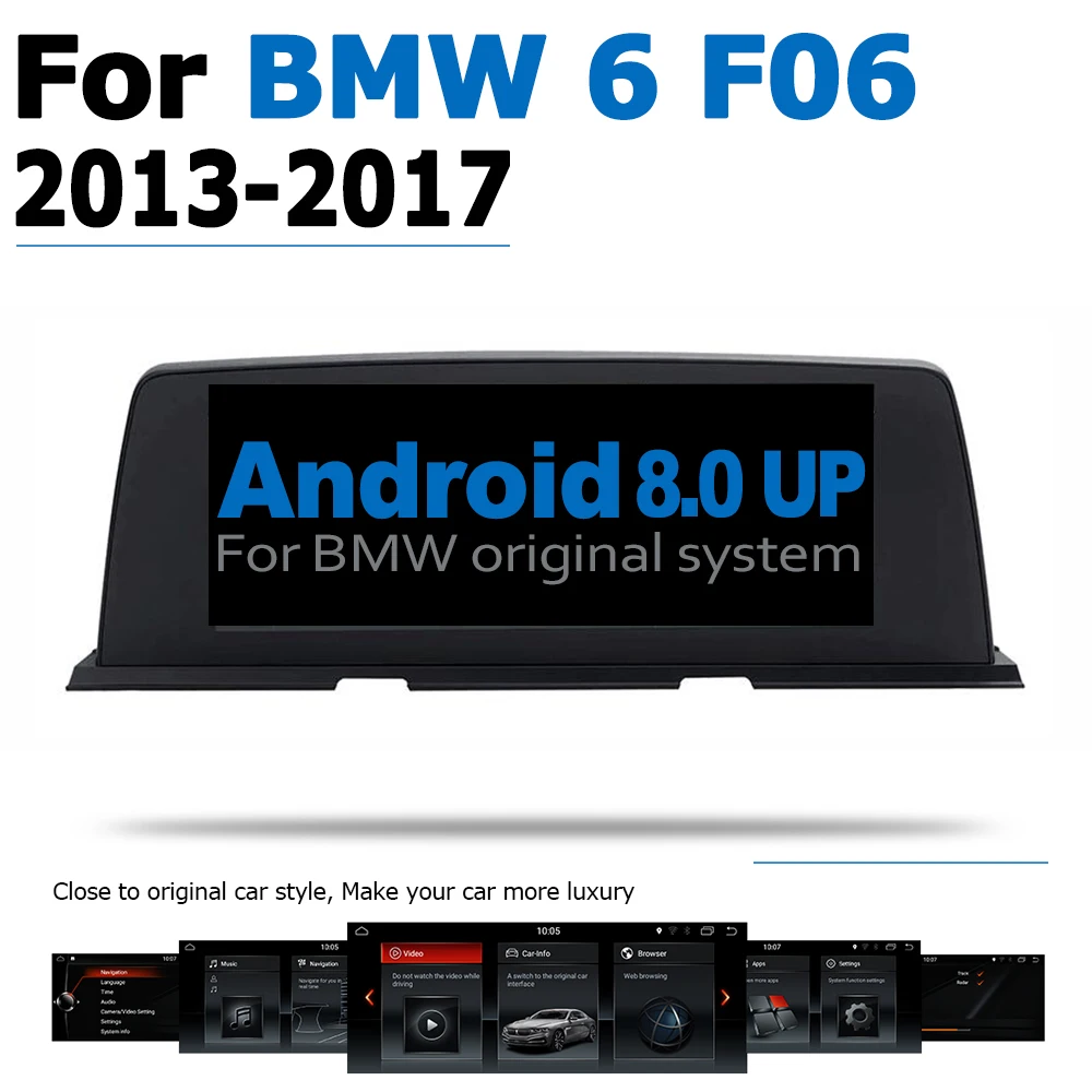 

Android 8.0 up Car DVD Navi Player For BMW 6 Series F06 2013~2017 NBT Audio Stereo HD Touch Screen all in one