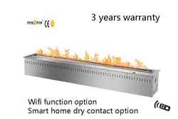 48 дюймов дистанционное управление серебряный или черный умный lareira нержавеющая сталь био камин на этаноле