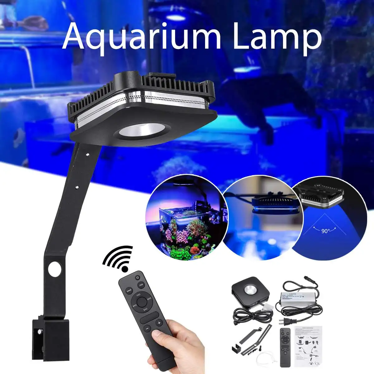 

4 Channel LED Full Spectrum Aquarium Fish Tank Light Coral Reef Saltwater Lamp
