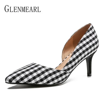 

Women Shoes High Heels Pointed Toe Woman Pumps Brand Spring Autumn Dress Shoes Ladies Thin Heel Single Female Party Shoes Black