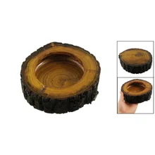 MEOF горячая Распродажа " Dia деревянная круглая коричневая черная пепельница для сигарет