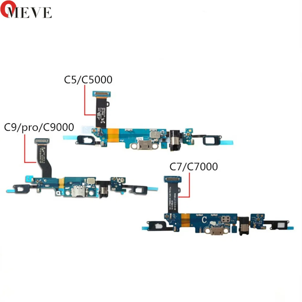 

USB Dock Charger Charging Microphone +Home Button Earphone Jack Flex Cable for Samsung Galaxy C5 C5000 C7 C7000 C9 PRO C9000