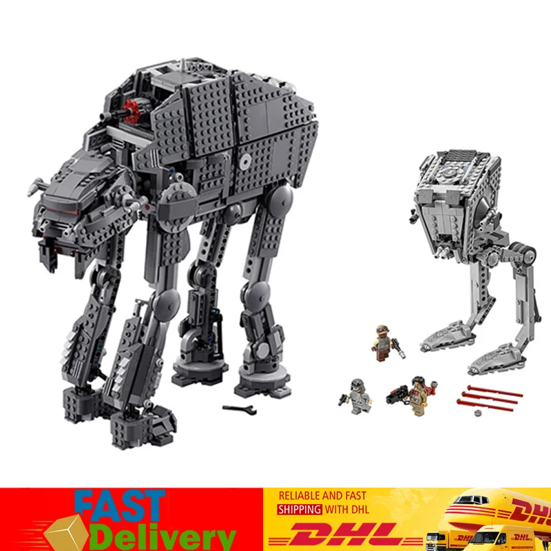 

Lepin 05052 05130 The Empire AT-ST First Order Heavy Assault Walker Model Blocks Bricks Toys Gifts Clone LegoINGlys 10174 75189