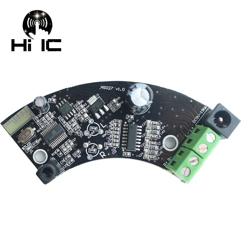 

Audio Bluetooth Power Amplifier Board 2 Channel Ceiling Speaker Background Music Amplifier 2.0*12W ~2.0*35W DC12V~19V