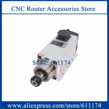 6KW ER32 фланец квадратной формы мотор шпинделя 18000 об/мин шпиндель с воздушным охлаждением двигатель с 4 керамический подшипник