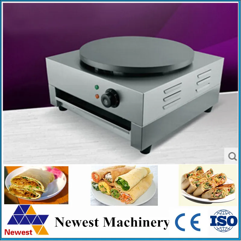 

Desktop Electric Automatic Thermostat Stainless Steel Pancake Machine Grain Frying Machine Frying Pan