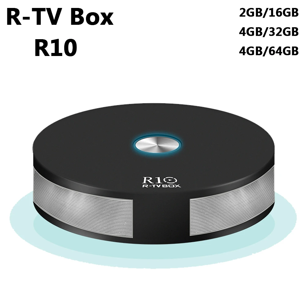 R-TV R10 Android 7.1 4GB RAM 64GB ROM TV Box RK3328 Quad Core 2.4G&5G Wifi Bluetooth 4.1 MINI PC VP9 H.265 HDR10 4K Media Player