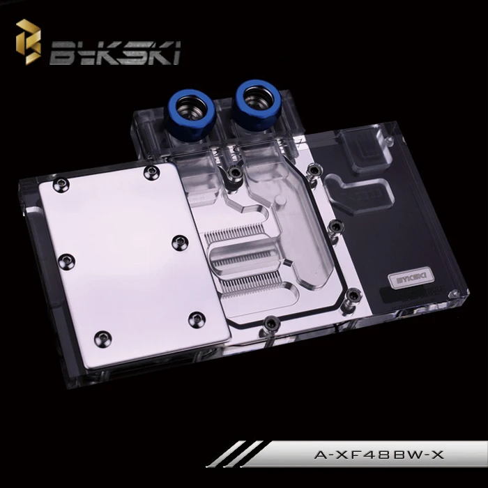 Bykski A-XF48BW-X GPU водяного охлаждения блок для XFX GTS RX 480 580