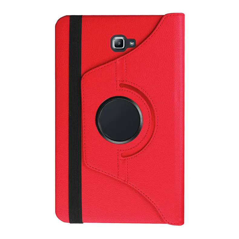 Чехол для samsung Galaxy Tab A6 10,1 T580, чехол из искусственной кожи, чехол для SM-T580 T580N/C T585, чехол для планшета+ стилус - Цвет: red