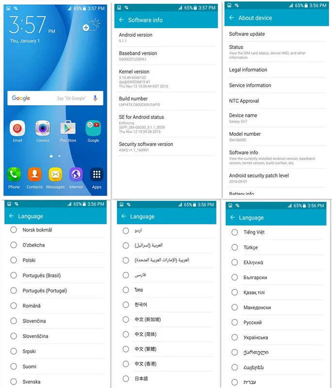 Новый Оригинальный разблокированный Samsung Galaxy On7 G6000 LTE 4G 5 дюйма две SIM карты 16GBROM