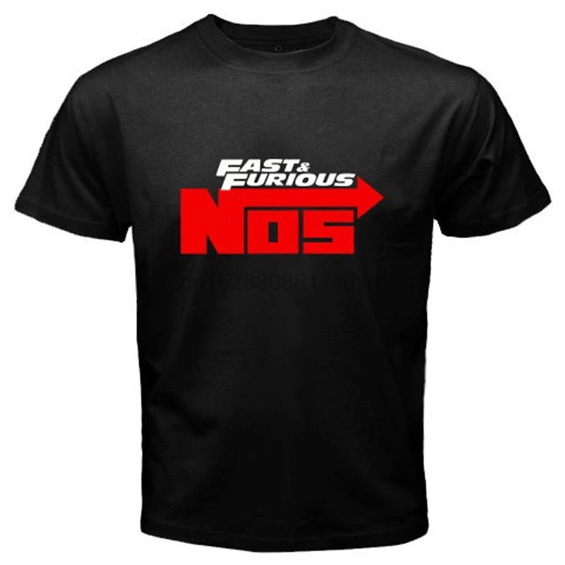 

New NOS Nitrous Oxide Systems Fast and Furious Men Black T-Shirt Size S to Cool Casual pride t shirt men Unisex New Fashion
