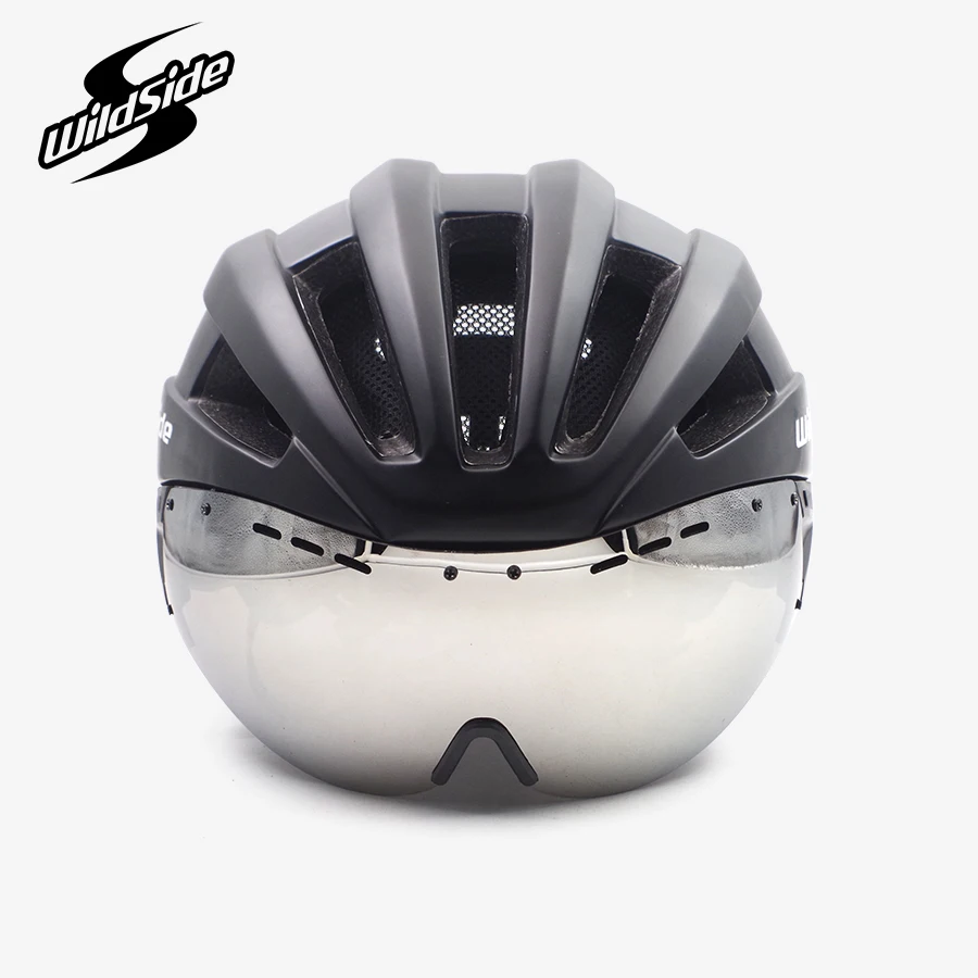 Cairbull ультра-светильник в форме взрослого велосипеда шлем гоночный время-пробный шлем с очками Аэро ультра светильник EPS+ PC велосипед объектив шлемы